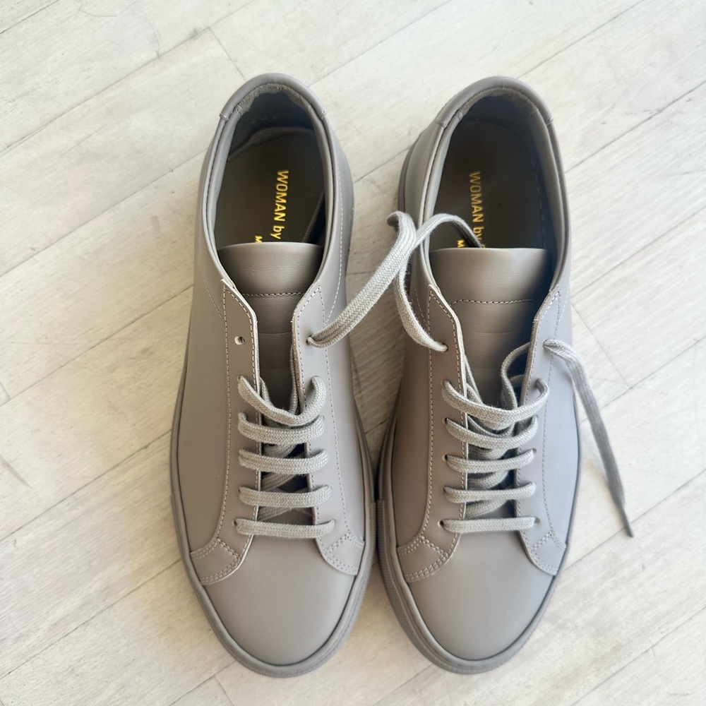 New! Commom Project Leather womens taupe Sneakers 8